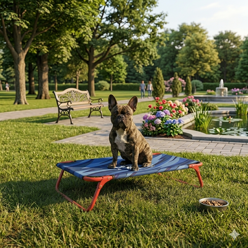 France FFF Pet Steel Frame Elevated Bed